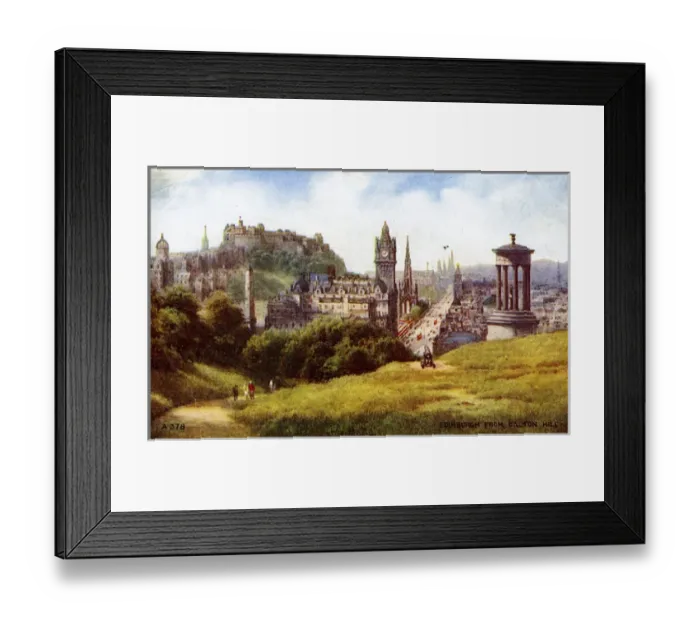 Framed Print : View From Calton Hill, Edinburgh, Midlothian Framed Print : View From Calton Hill, Edinburgh, Midlothian