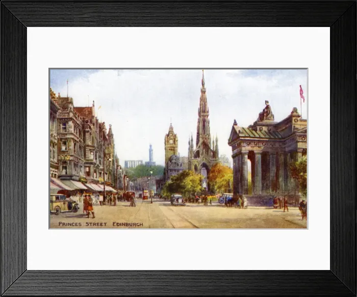 Framed Print : Princes Street, Edinburgh, Midlothian Framed Print : Princes Street, Edinburgh, Midlothian