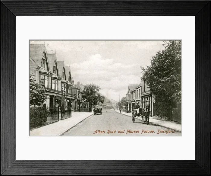 Framed Print : Albert Road & Market Parade, Stechford, Warwickshire Framed Print : Albert Road & Market Parade, Stechford, Warwickshire