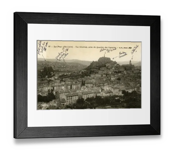 Framed Print : General View, Le Puy-en-Velay, Haute-Loire Framed Print : General View, Le Puy-en-Velay, Haute-Loire