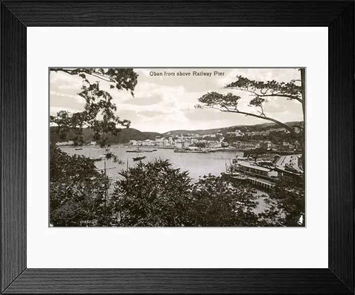 Framed Print : Town & Harbour, Oban, Argyllshire Framed Print : Town & Harbour, Oban, Argyllshire