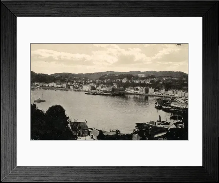 Framed Print : Town & Harbour, Oban, Argyllshire Framed Print : Town & Harbour, Oban, Argyllshire