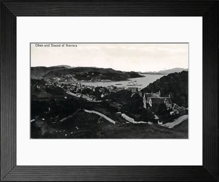 Framed Print : Town & The Sound of Kerrera, Oban, Argyllshire Framed Print : Town & The Sound of Kerrera, Oban, Argyllshire