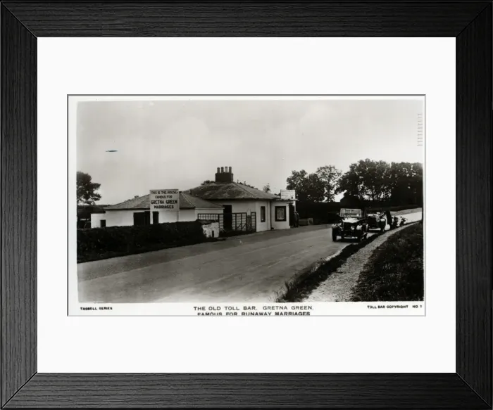 Framed Print : The Old Toll Bar, Gretna Green, Dumfriesshire Framed Print : The Old Toll Bar, Gretna Green, Dumfriesshire