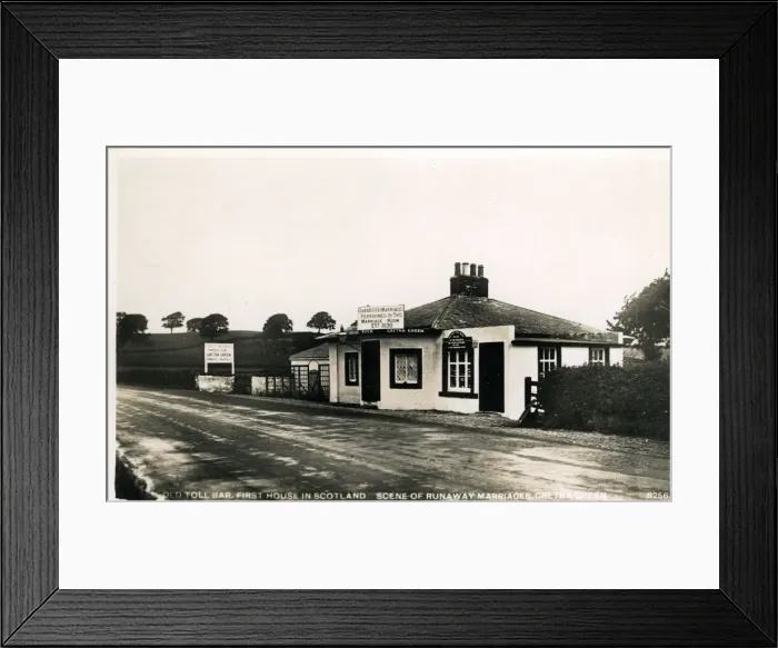 Framed Print : The Old Toll Bar, Gretna Green, Dumfriesshire Framed Print : The Old Toll Bar, Gretna Green, Dumfriesshire
