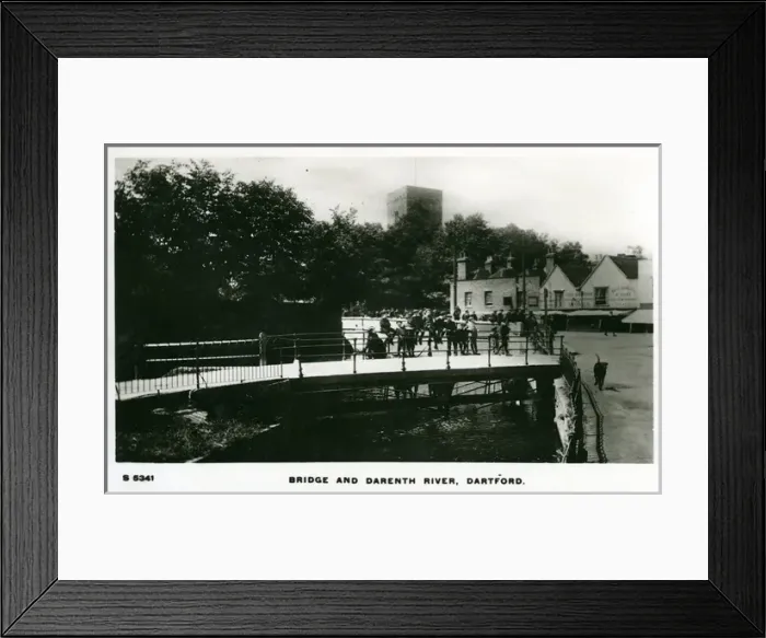 Framed Print : Bridge & Darenth River, Dartford, Kent Framed Print : Bridge & Darenth River, Dartford, Kent