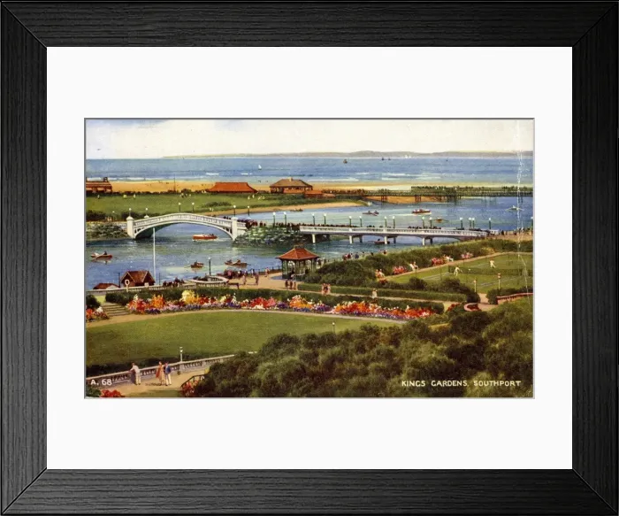 Framed Print : Kings Gardens, Southport, Lancashire Framed Print : Kings Gardens, Southport, Lancashire