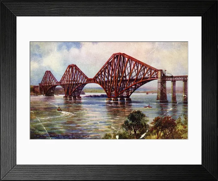 Framed Print : Forth Rail Bridge, South Queensferry, Midlothian Framed Print : Forth Rail Bridge, South Queensferry, Midlothian