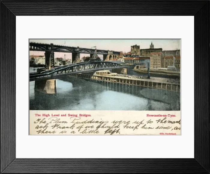 Framed Print : The High Level & Swing Bridges, Newcastle-upon-Tyne Framed Print : The High Level & Swing Bridges, Newcastle-upon-Tyne
