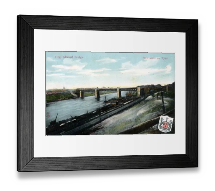 Framed Print : King Edward Bridge, Newcastle-upon-Tyne, Northumberland Framed Print : King Edward Bridge, Newcastle-upon-Tyne, Northumberland
