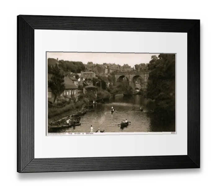 Framed Print : The River & Bridge, Knaresborough, Yorkshire Framed Print : The River & Bridge, Knaresborough, Yorkshire