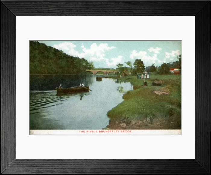 Framed Print : The River Ribble, Brungerley Bridge, Lancashire Framed Print : The River Ribble, Brungerley Bridge, Lancashire