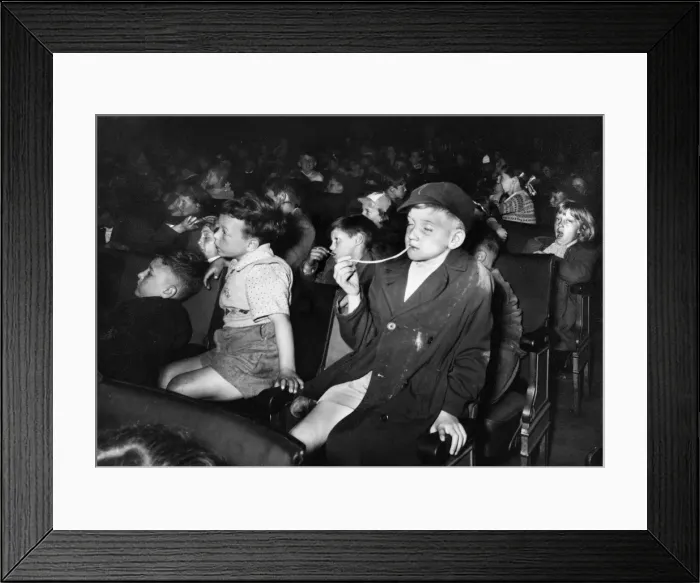 Framed Print : 1950s Cinema - Childrens Saturday Matinee Framed Print : 1950s Cinema - Childrens Saturday Matinee