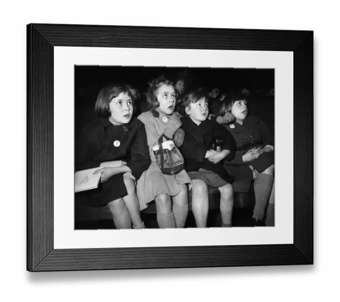 Framed Print : 1950s Cinema - Childrens Saturday Matinee