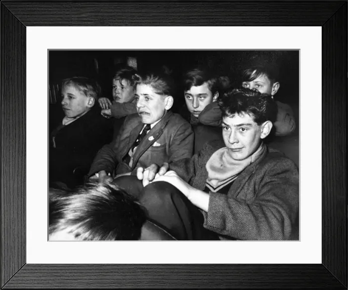 Framed Print : 1950s Cinema - Childrens Saturday Matinee Framed Print : 1950s Cinema - Childrens Saturday Matinee