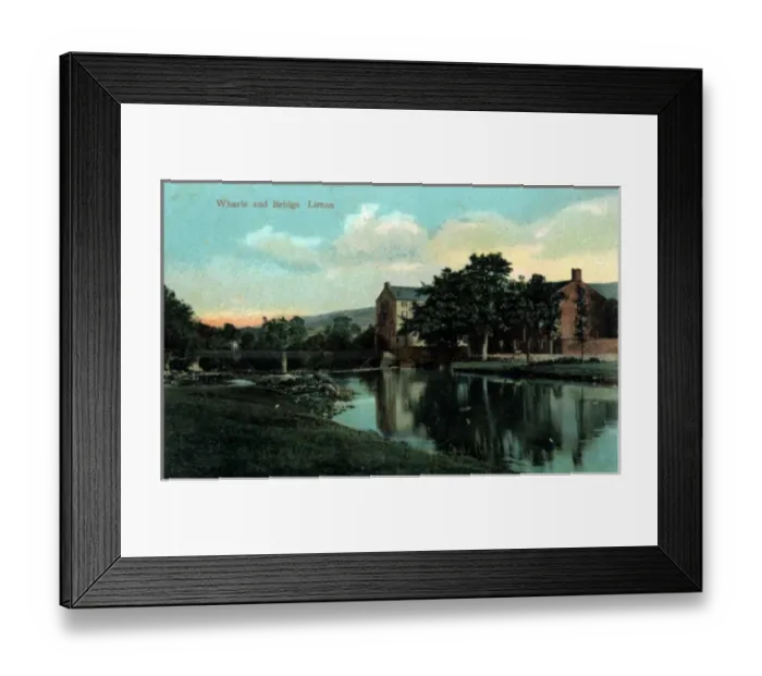 Framed Print : River Wharfe & Bridge, Linton, Yorkshire Framed Print : River Wharfe & Bridge, Linton, Yorkshire