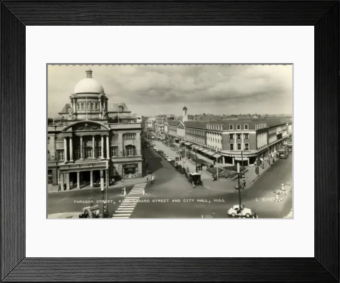 Framed Print : Paragon Street & King Edward Street, Kingston upon Hull, Yor Framed Print : Paragon Street & King Edward Street, Kingston upon Hull, Yor