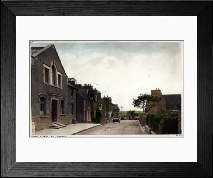 Framed Print : High Street, St Davids, Pembrokeshire Framed Print : High Street, St Davids, Pembrokeshire