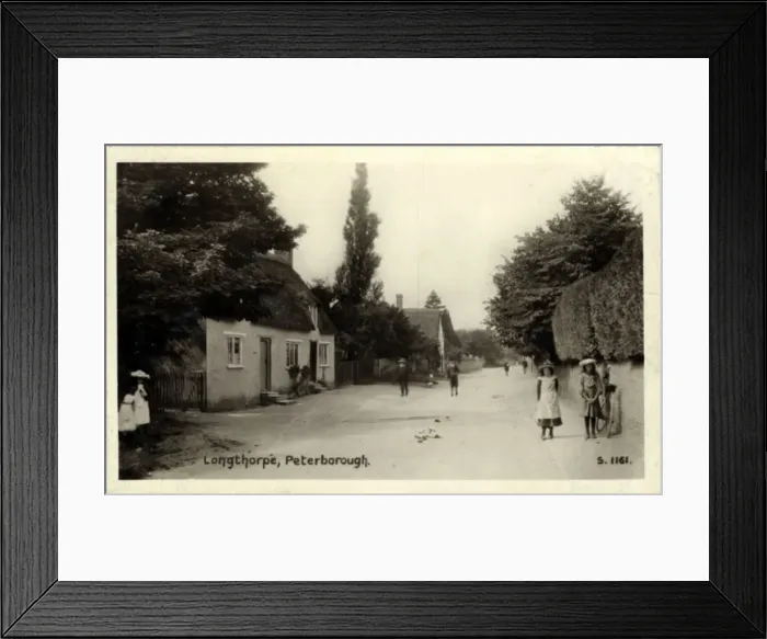 Framed Print : Street Scene, Longthorpe, Cambridgeshire Framed Print : Street Scene, Longthorpe, Cambridgeshire