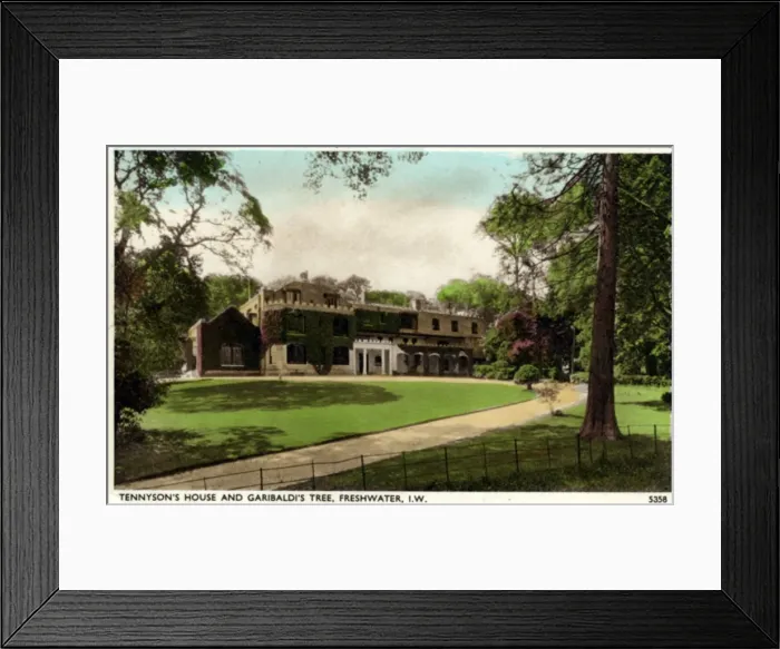 Framed Print : Tennysons House & Garibaldis Tree, Freshwater, Isle of Wig Framed Print : Tennysons House & Garibaldis Tree, Freshwater, Isle of Wig