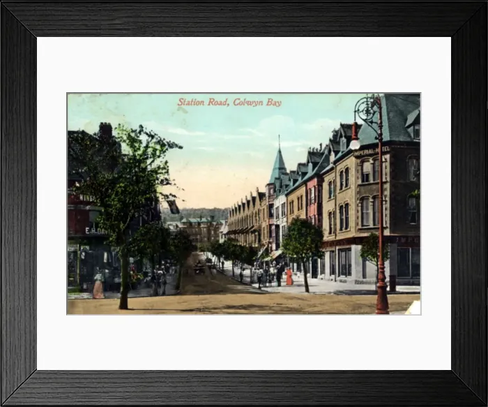 Framed Print : Station Road, Colwyn Bay, Clwyd - Conwy Framed Print : Station Road, Colwyn Bay, Clwyd - Conwy