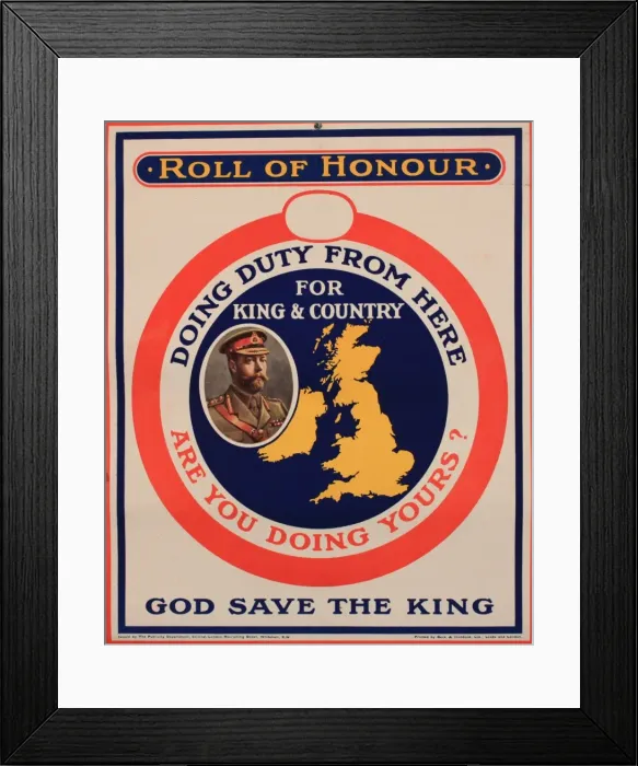 Framed Print : Home Front show card Framed Print : Home Front show card