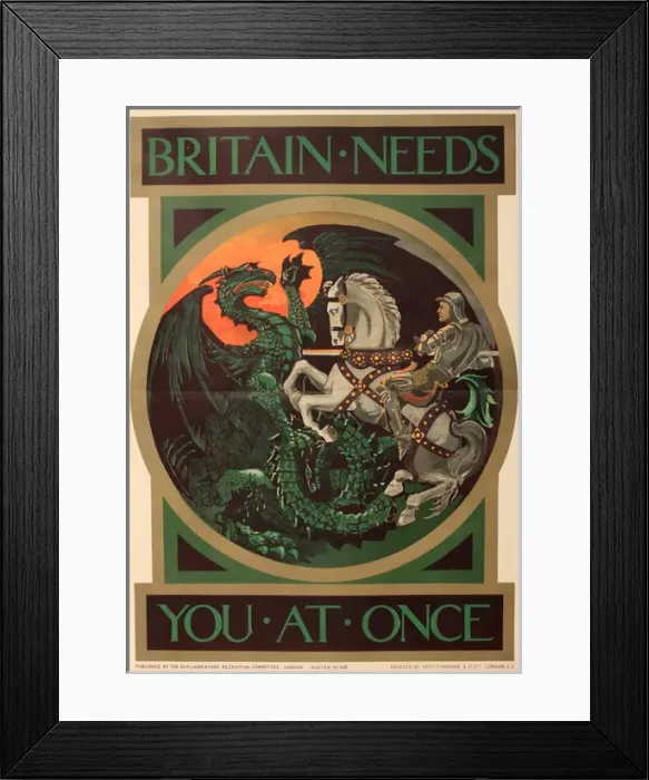 Framed Print : WW1 - Parliamentary Recruiting poster Framed Print : WW1 - Parliamentary Recruiting poster