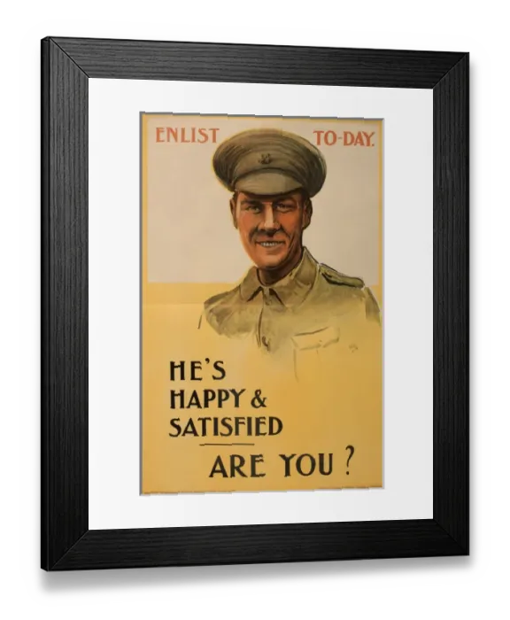 Framed Print : WW1 - Parliamentary Recruiting poster Framed Print : WW1 - Parliamentary Recruiting poster
