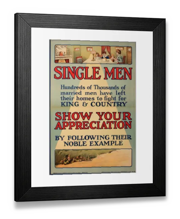Framed Print : WW1 - Parliamentary Recruiting poster Framed Print : WW1 - Parliamentary Recruiting poster