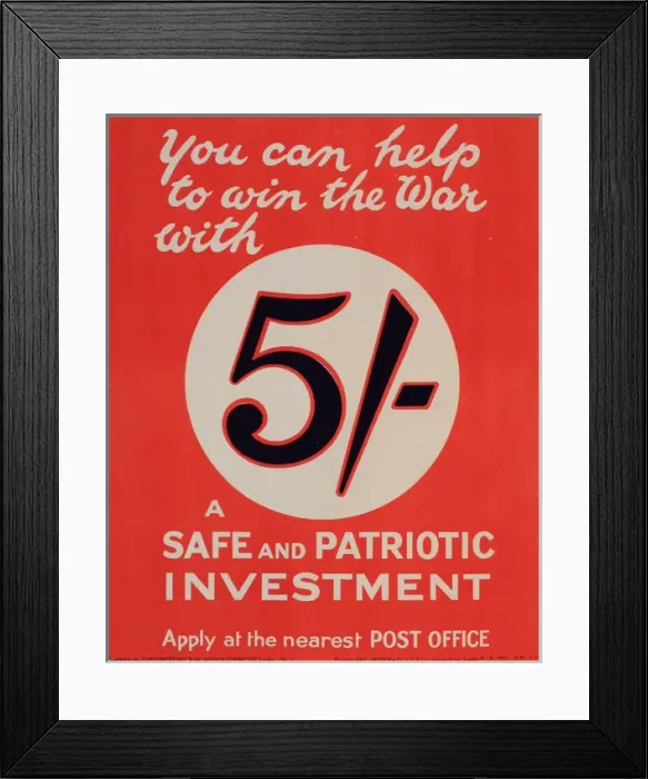Framed Print : WW1 War Loan poster Framed Print : WW1 War Loan poster