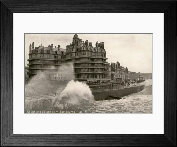 Framed Print : Splash Point in Rough Seas, Eastbourne, Sussex Framed Print : Splash Point in Rough Seas, Eastbourne, Sussex