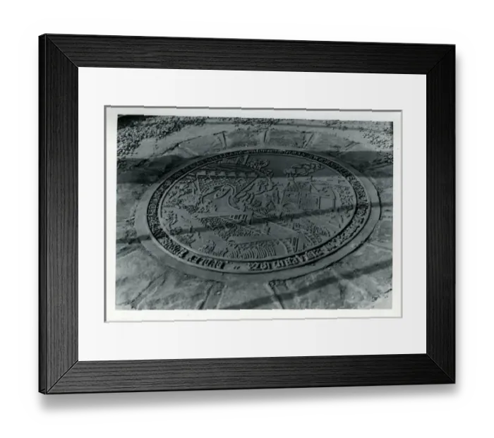Framed Print : Commemorative Plaque, Dudley, Worcestershire Framed Print : Commemorative Plaque, Dudley, Worcestershire