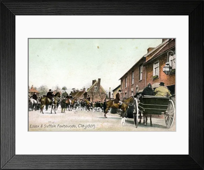 Framed Print : Foxhunting, Claydon, Suffolk Framed Print : Foxhunting, Claydon, Suffolk