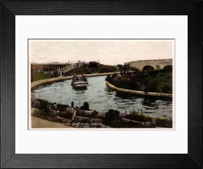 Framed Print : Waterway - North Parade, Skegness, Lincolnshire Framed Print : Waterway - North Parade, Skegness, Lincolnshire