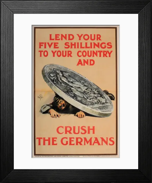Framed Print : WW1 War Loan poster Framed Print : WW1 War Loan poster