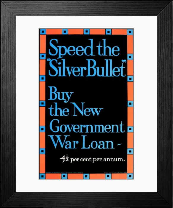 Framed Print : WW1 War Loan poster Framed Print : WW1 War Loan poster