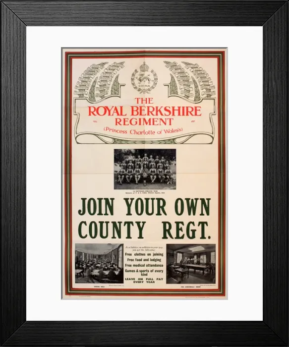 Framed Print : Interwar Period Recruiting poster Framed Print : Interwar Period Recruiting poster