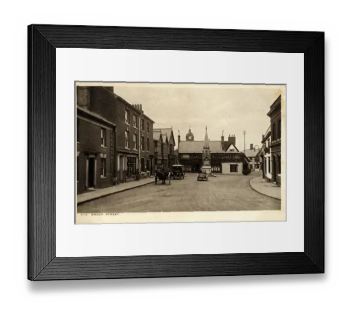 Framed Print : Broad Street, Eye, Norfolk Framed Print : Broad Street, Eye, Norfolk