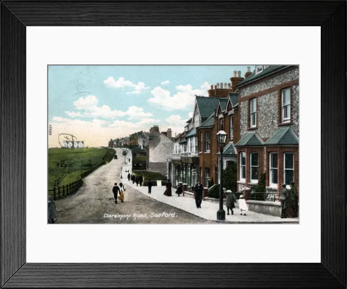 Framed Print : Claremont Road, Seaford, Sussex Framed Print : Claremont Road, Seaford, Sussex
