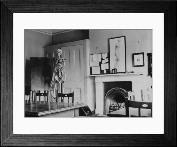 Framed Print : Skeleton - Perkins - in anatomy room Framed Print : Skeleton - Perkins - in anatomy room