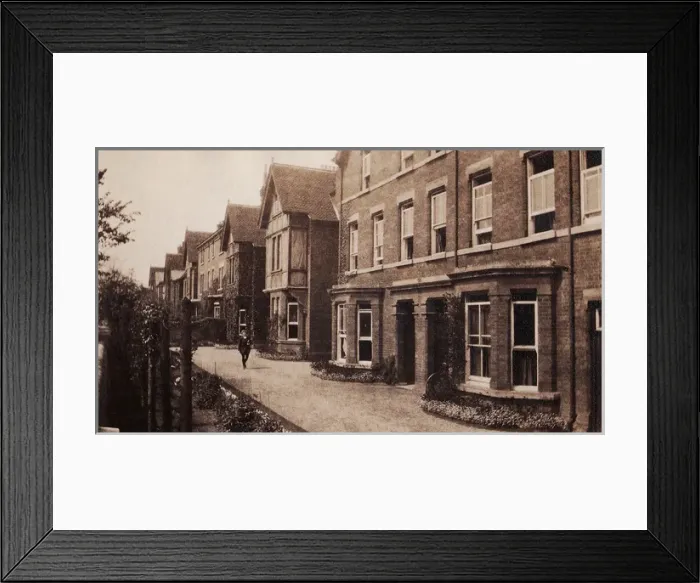 Framed Print : Terrace with single individual Framed Print : Terrace with single individual
