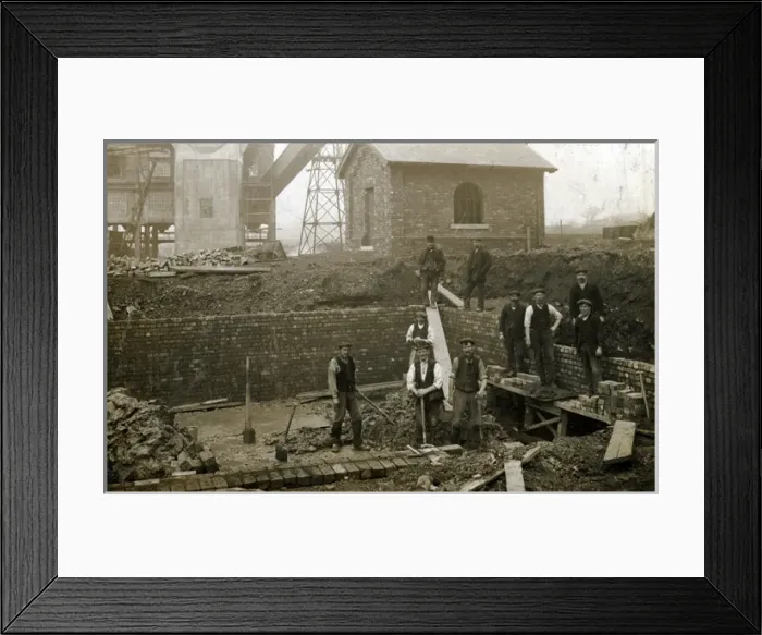 Framed Print : Construction of Colliery Framed Print : Construction of Colliery