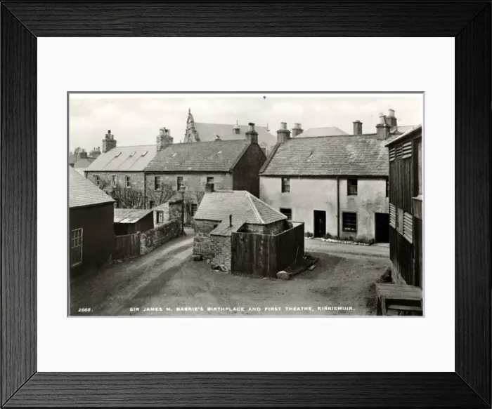 Framed Print : Sir James M Barries Birthplace & First Theatre, Kirriemuir