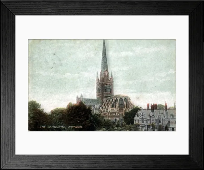 Framed Print : Cathedral, Norwich, Norfolk Framed Print : Cathedral, Norwich, Norfolk