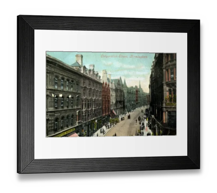 Framed Print : Corporation Street, Birmingham, Warwickshire Framed Print : Corporation Street, Birmingham, Warwickshire