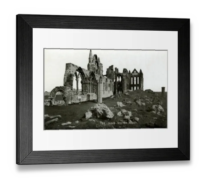 Framed Print : The Abbey Nave, Whitby, Yorkshire Framed Print : The Abbey Nave, Whitby, Yorkshire