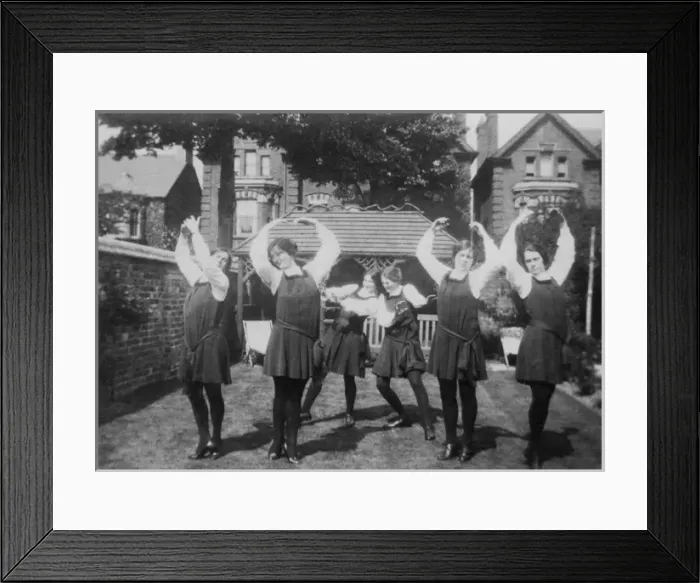 Framed Print : Students dance in garden Framed Print : Students dance in garden