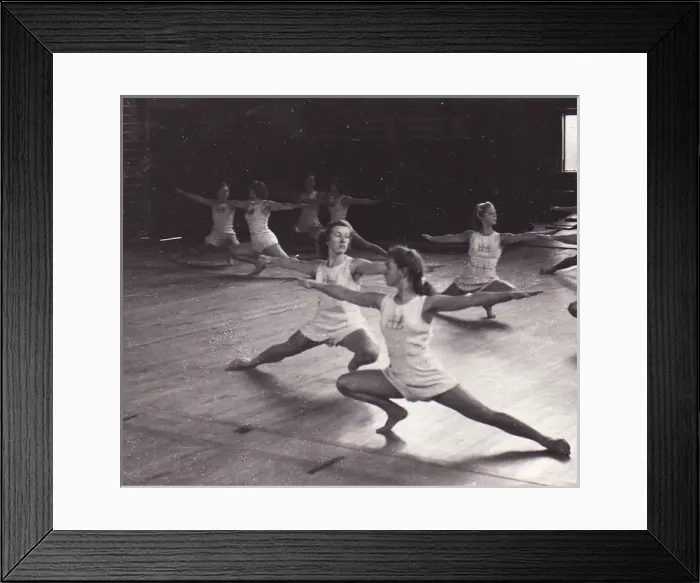 Framed Print : Gymnastics inside gym Framed Print : Gymnastics inside gym