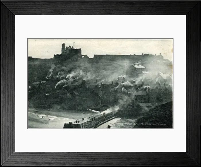 Framed Print : Harbour & Town, Whitby, Yorkshire Framed Print : Harbour & Town, Whitby, Yorkshire
