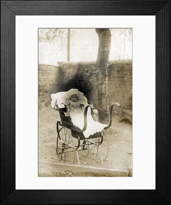 Framed Print : Vintage Pram Framed Print : Vintage Pram